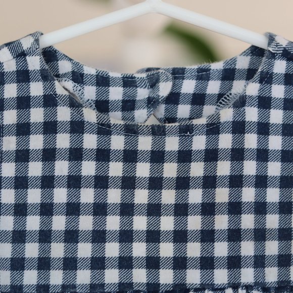 Blue Gingham Romper Playsuit - Picture 4 of 5